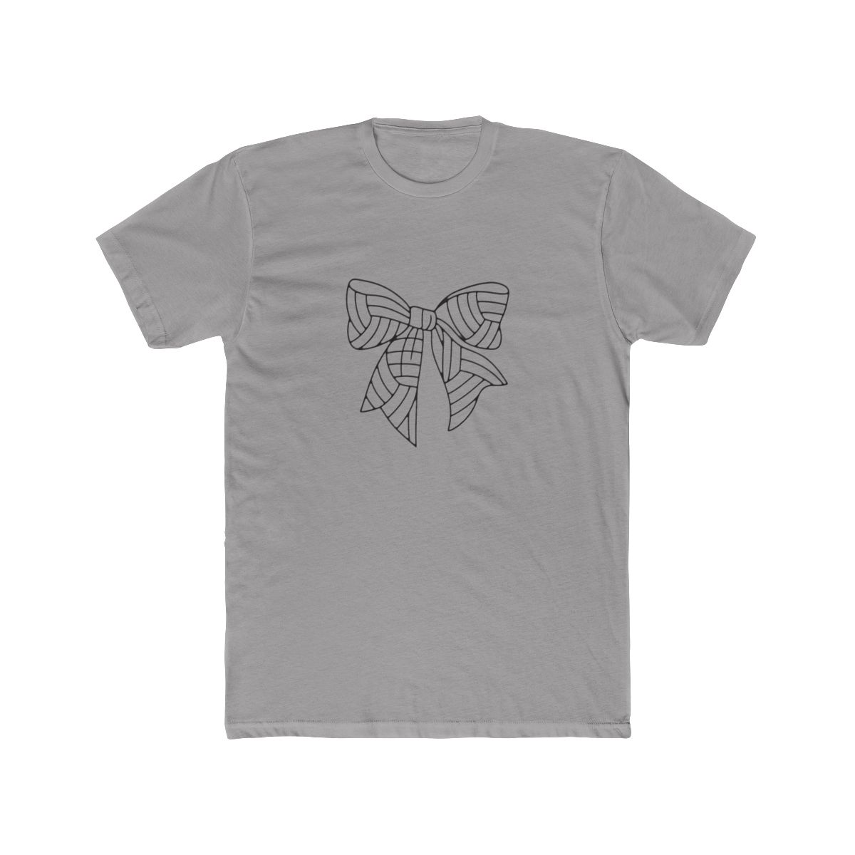 Minimalist Monochrome Ribbon Bow Line Art T Shirt - Official t-shirts merchandise
