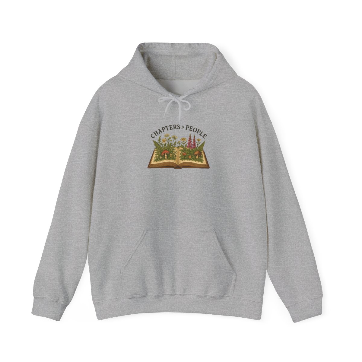 Chapters Over People Floral Book Garden Hoodie - Official hoodies merchandise