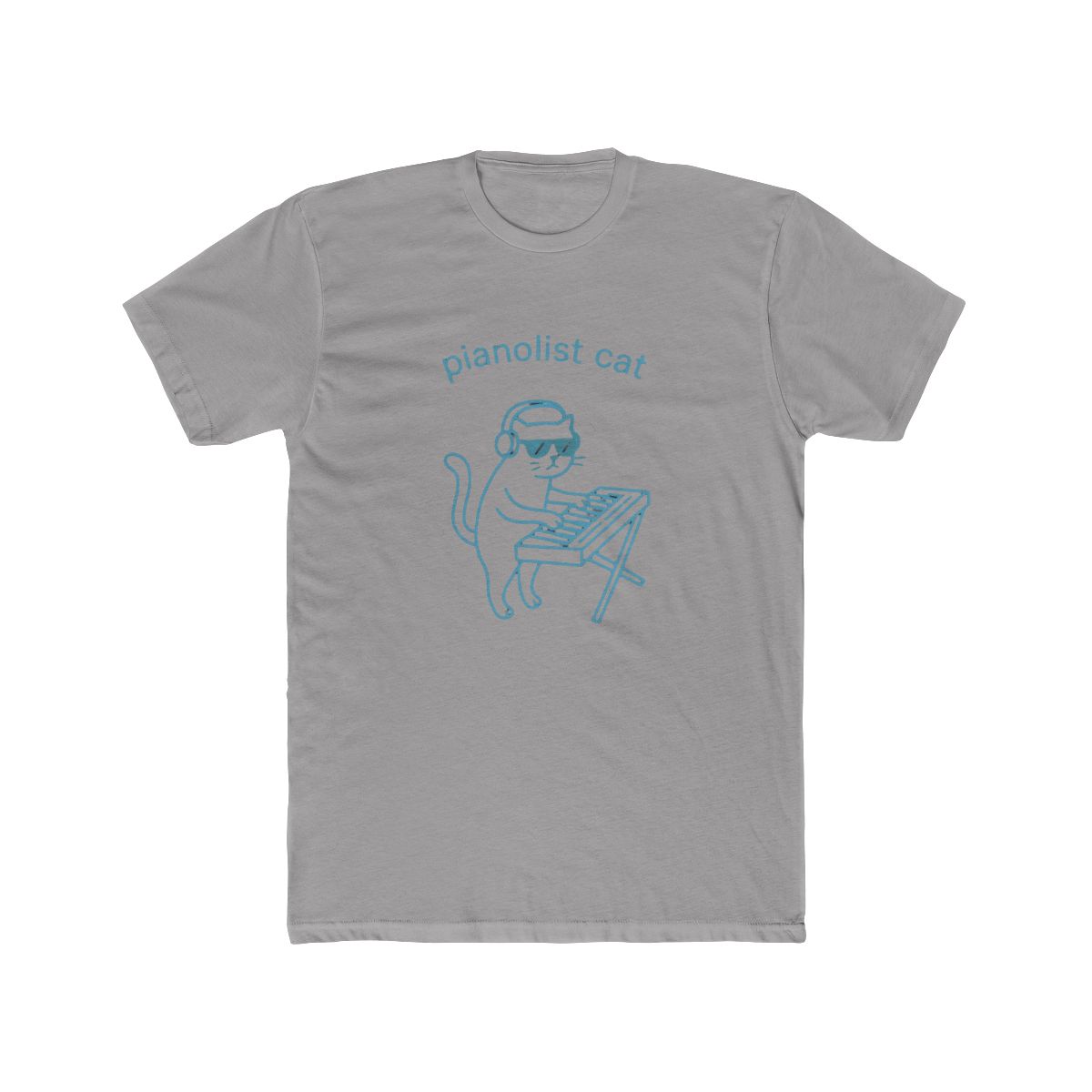Piano Cat Headphone Jam Music Pianist T-Shirt - Official t-shirts merchandise