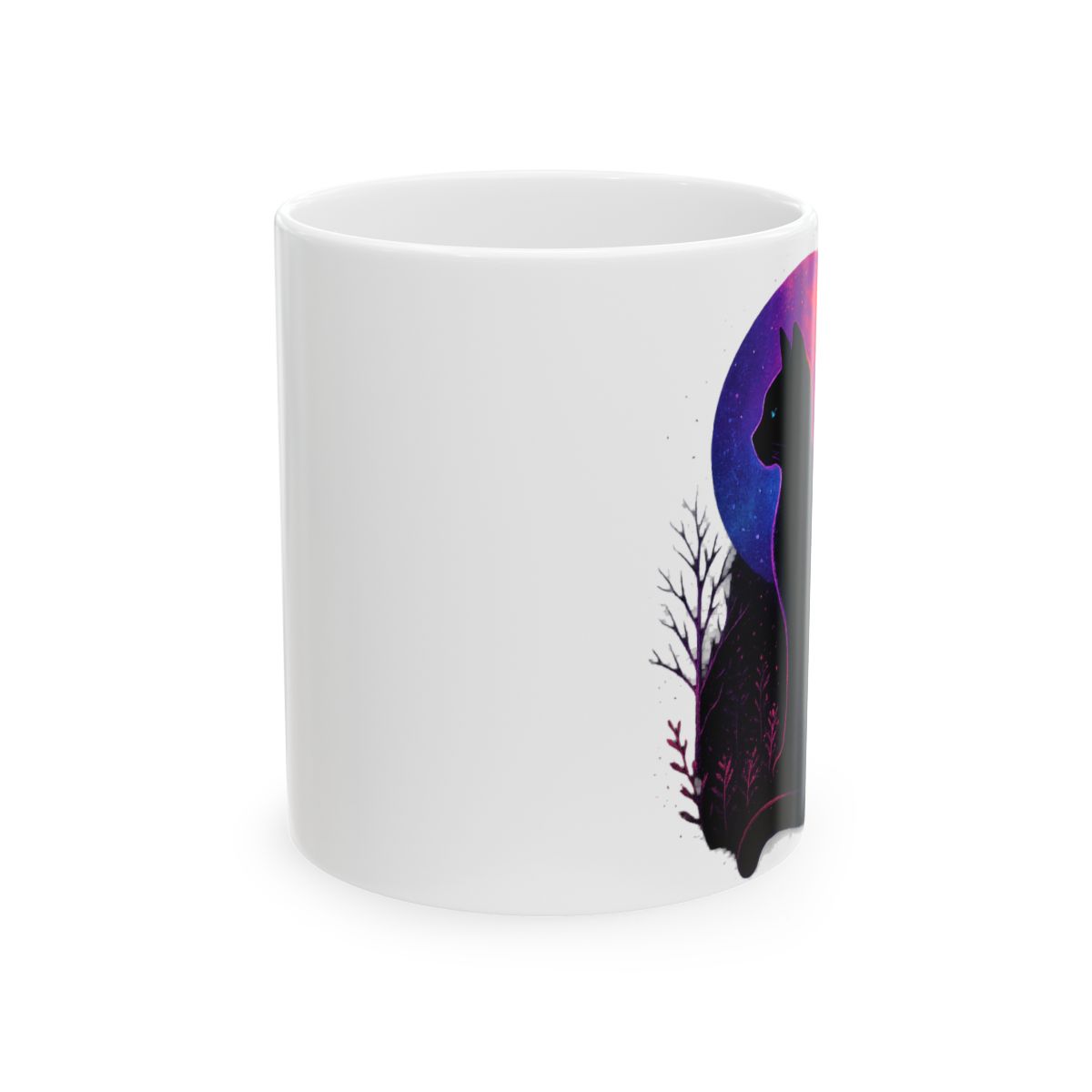 Whimsical Panoramic Cat Sketch | Cat Lover Mug, Feline Coffee Cup, Kitty Gift - Official mugs merchandise