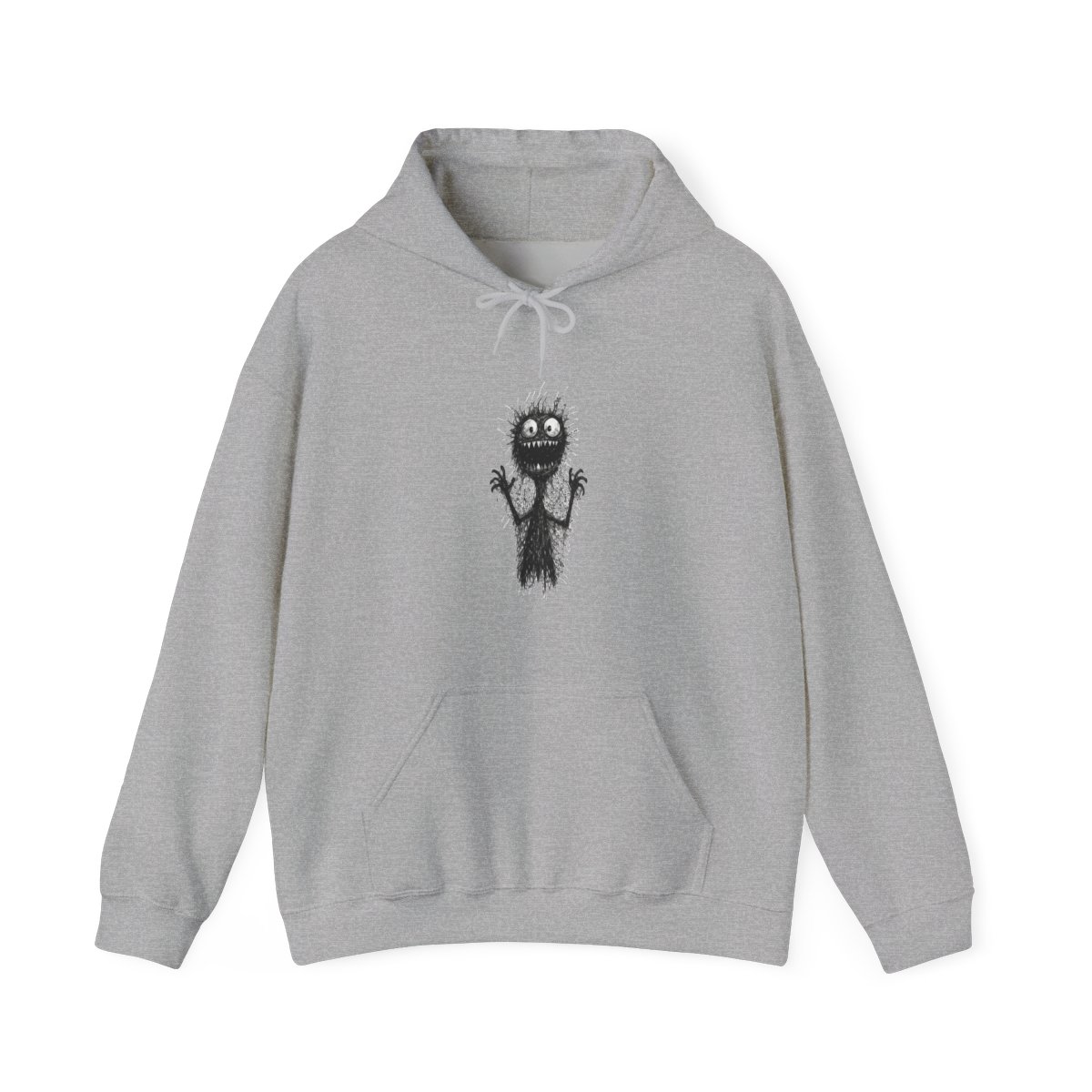 Hairy Tooth Monster Sketch Hoodie - Official hoodies merchandise