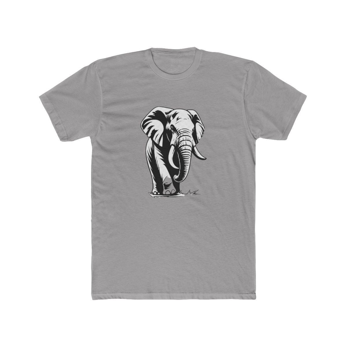 Bold Elephant Sketch Line Art T-Shirt - Official t-shirts merchandise