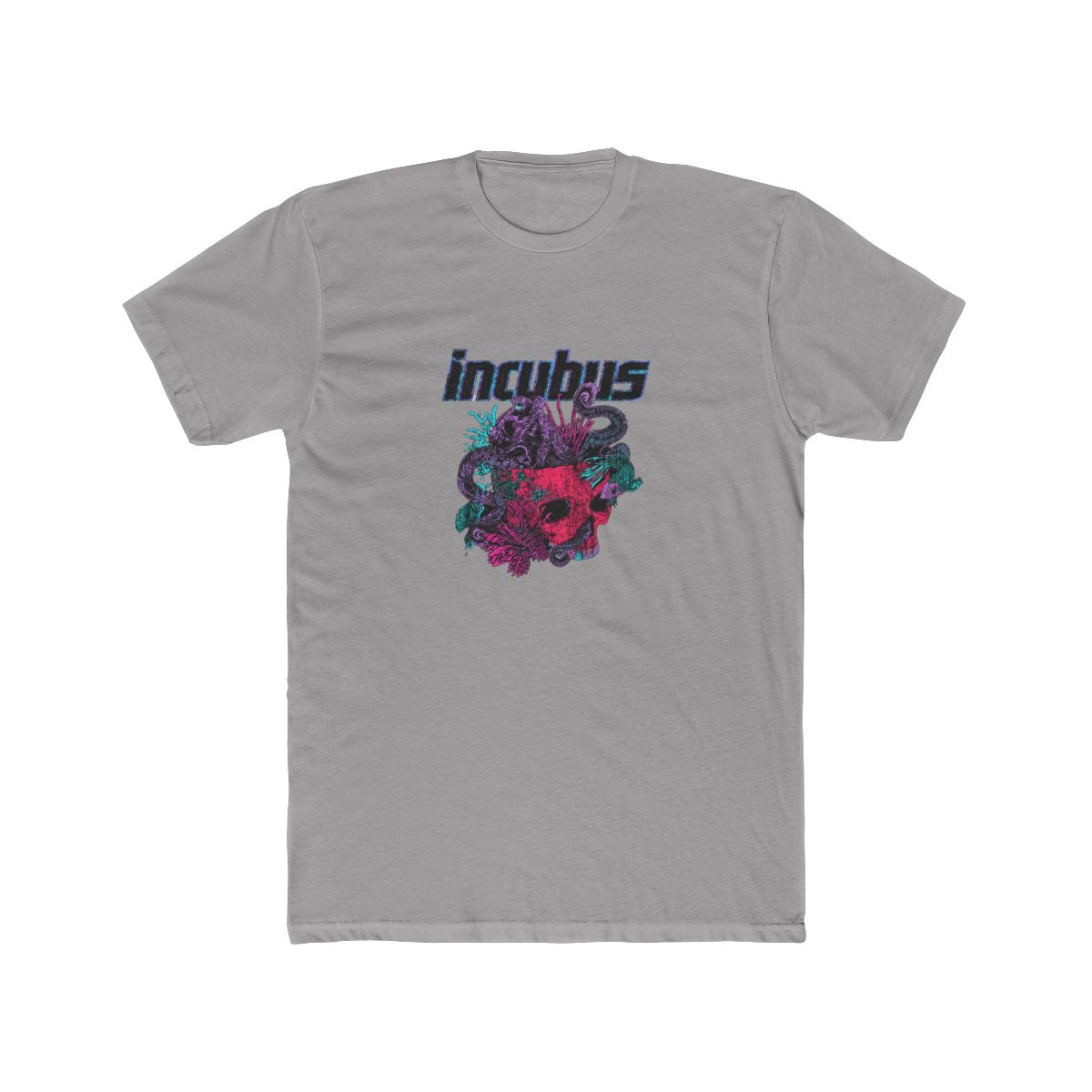Incubus 90s Rock Band Octopus Skull Sketch Adult Sleeve T-Shirt Graphic Tees - Official t-shirts merchandise