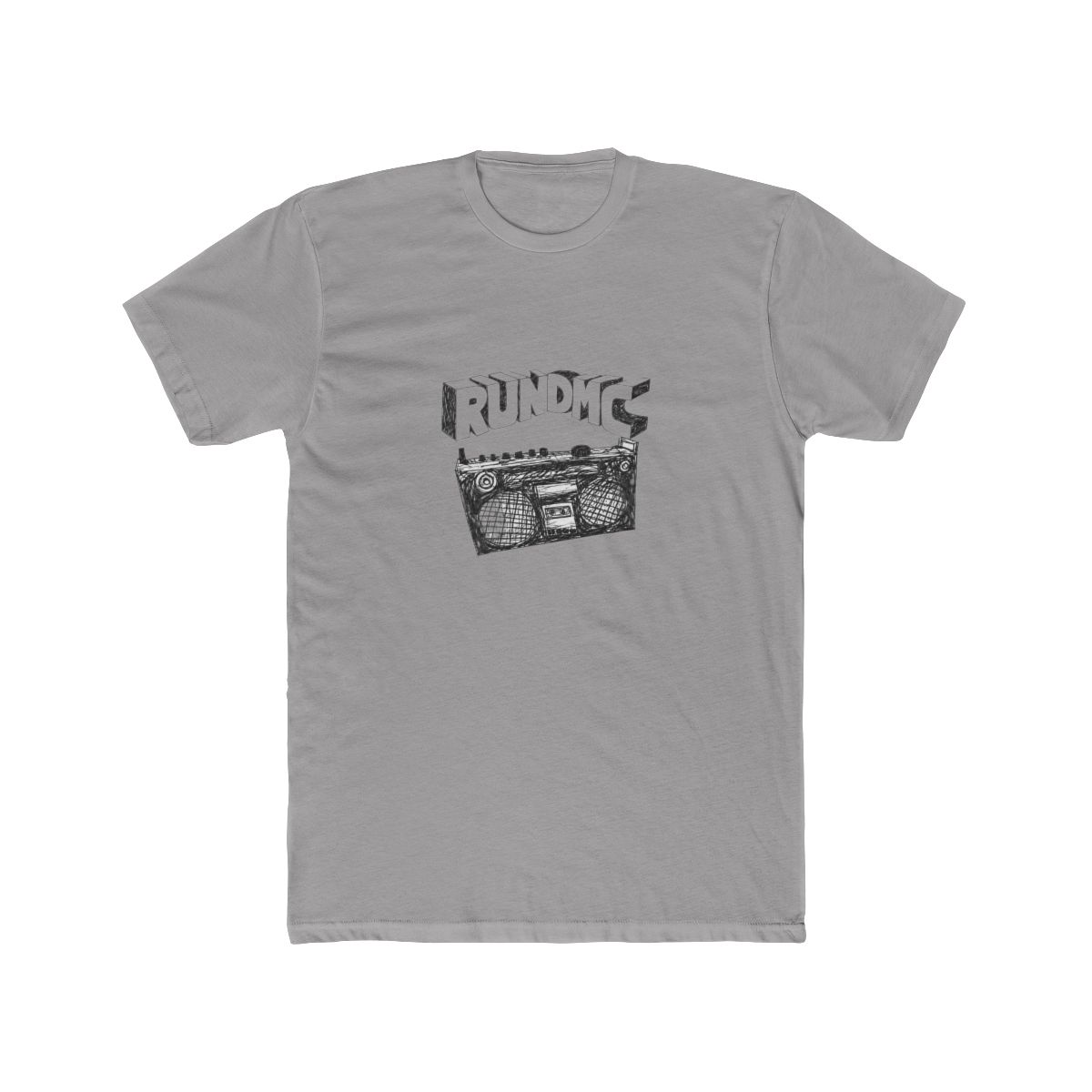 Ill Rock Merch Run DMC - Sketch Boombox T Shirt (Medium) Red - Official t-shirts merchandise