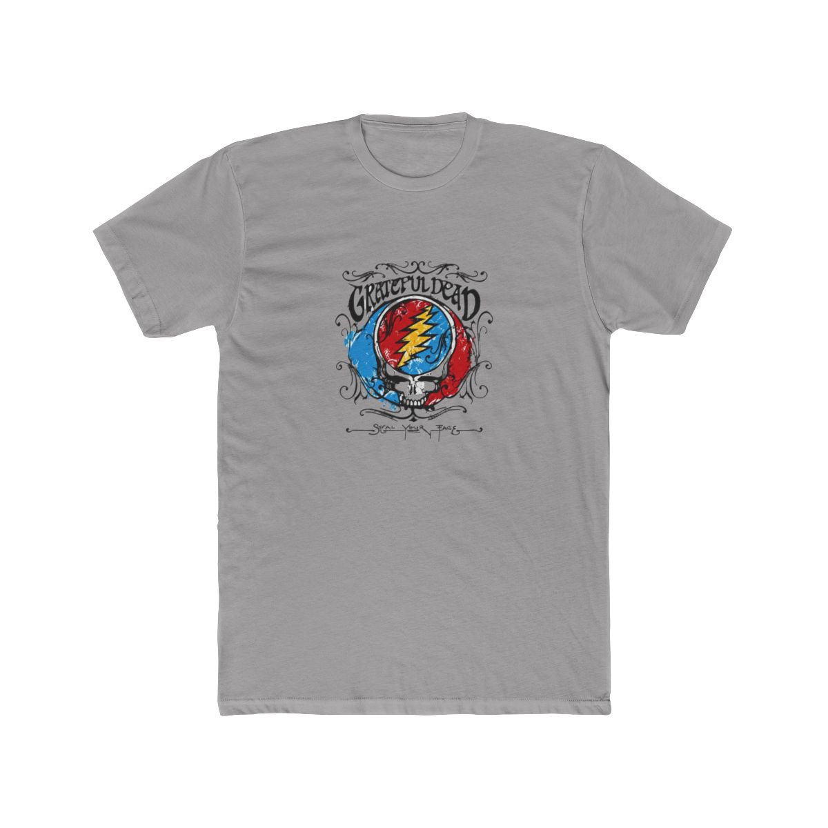 Ripple Junction Grateful Dead Sleeve T-Shirt Steal Your Face Trippy Vintage Sketch - Official t-shirts merchandise