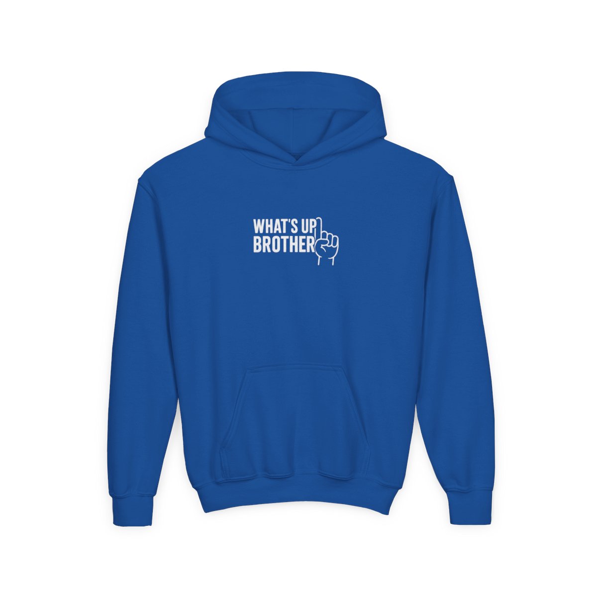 Funny Streamer 'What's Up Brother' Sketch Kids Hoodie - alternate angle 5, merchandise